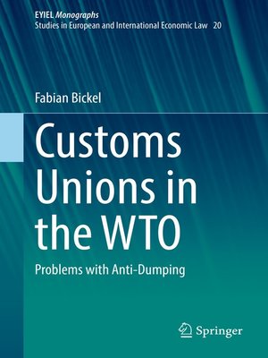 cover image of Customs Unions in the WTO